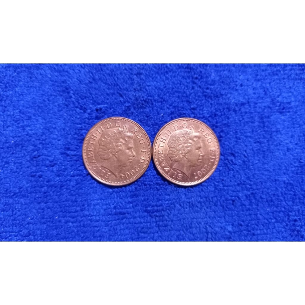 ( BK-608)  เหรียญ ค.ศ. 2004 , 2007   2 เพนนี ( Two  Pence )