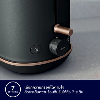 Electrolux เครื่องปิ้งขนมปัง แบบ 2 แผ่น UltimateTaste 700 รุ่น E7TS1-60BP
