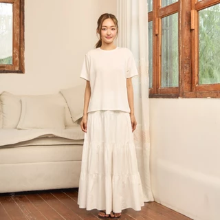 avocado - Waven tee เสื้อยืดสีพื้น Oversize เนื้อผ้า Lyocell ผสม Linen I มี 2 ไซส์