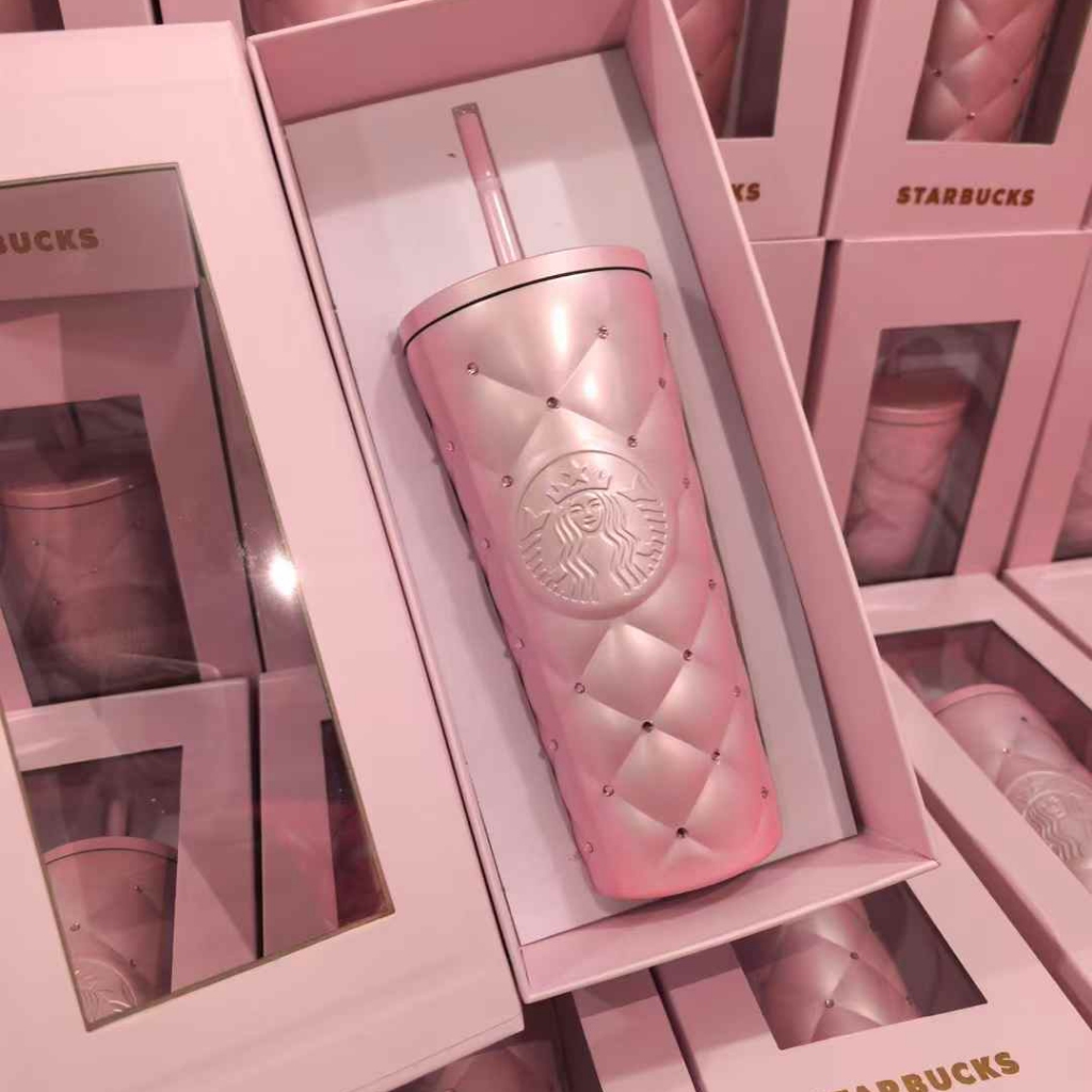 Starbucks China 2026 Pupu Duck Valentine's Day series pink stainless steel cup