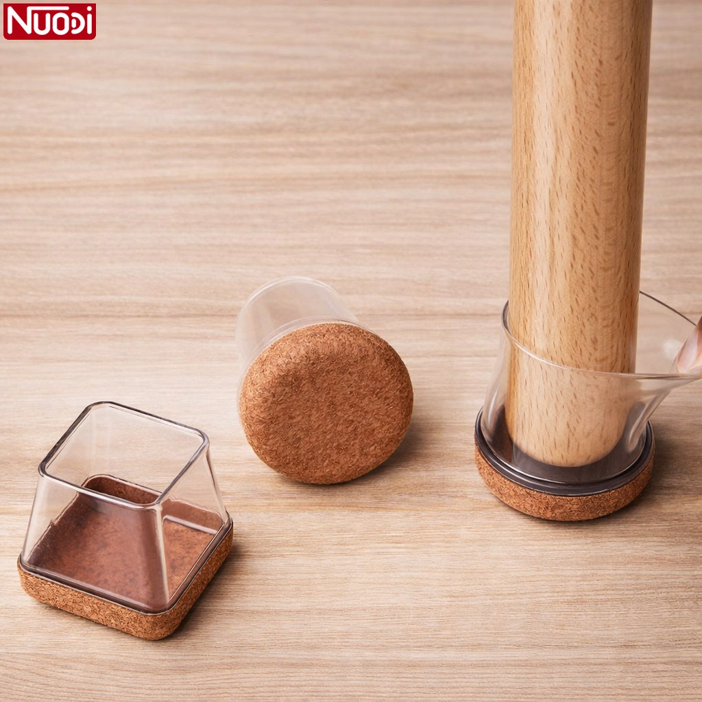 Nuodi ยางรองขาโต๊ะ ที่รองขาเก้าอี้ ยางซิลิโคน สําหรับรองขาเฟอร์นิเจอร์ 1 เซ็ท 4 ชิ้น ป้องกันการเคลือนย้ายที่มีเสียงดัง