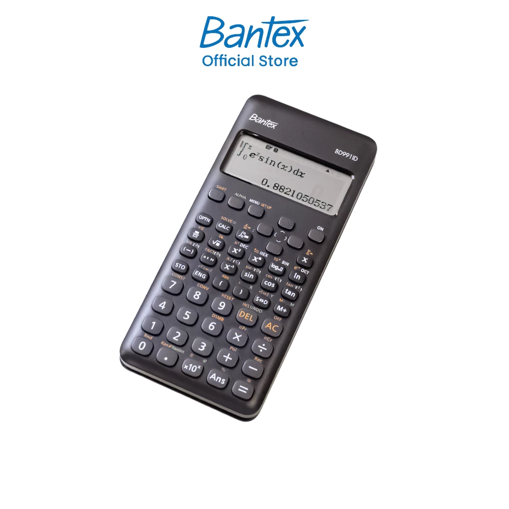[ของแถมฟรี] Bantex เครื่องคิดเลขดิจิตอล แบบวิทยาศาสตร์ หลายฟังก์ชัน ฝาปิดแม่เหล็ก Calculator