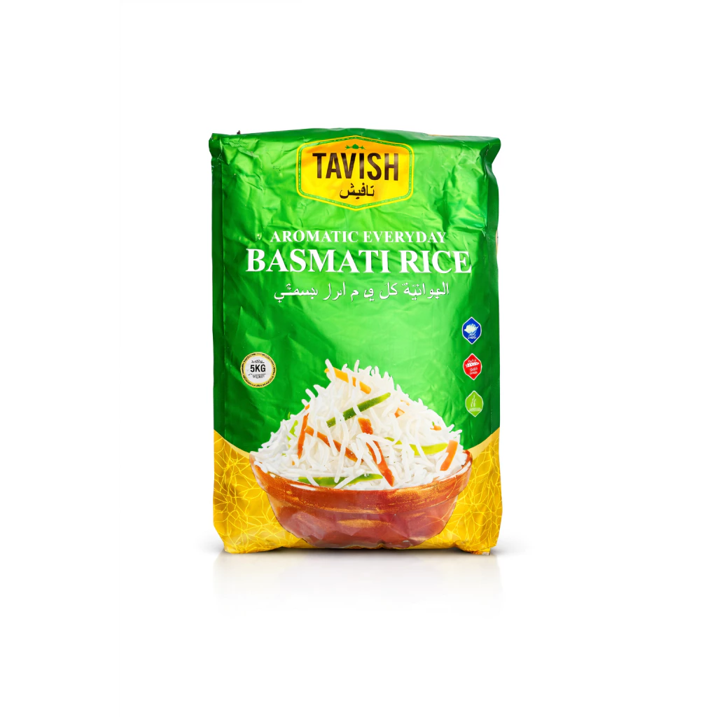 Tavish Everyday Steam Basmati Rice 5 Kg ข้าวบาสมาตินึ่ง Tavish Everyday ขนาด 5 กก