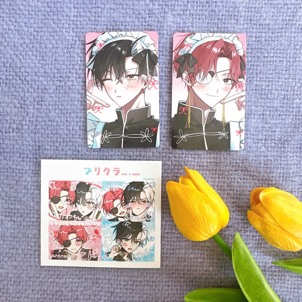 (✅พร้อมส่ง) Photocard , Sticker Suo & Sakura : Wind Breaker (เซ็ต 3ใบ)