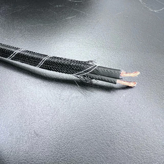 สายลำโพงทองแดงแท้ 100% คุณภาพสูง EMBLAZE เบอร์#14 AWG รุ่นใหม่ล่าสุดมาพร้อมสวมใส่ท่อถักเรียบร้อย (ราคาต่อ1 เมตร)
