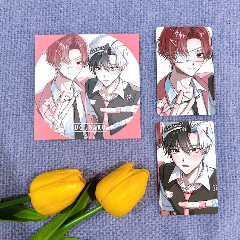 (✅พร้อมส่ง) Postcard , Photocard Suo & Sakura : Wind Breaker (เซ็ต 3ใบ)