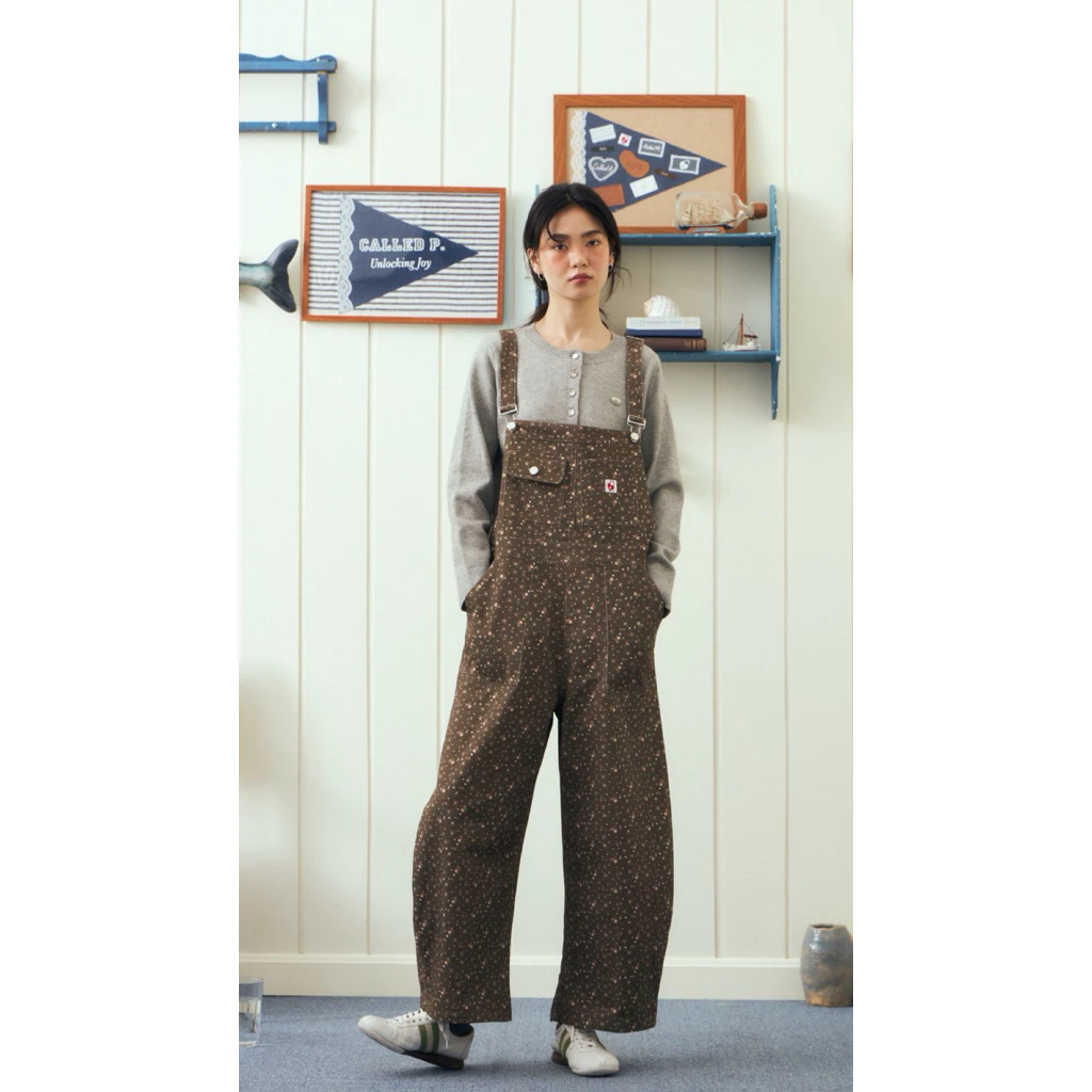 Donna Overall เอี๊ยมลายดอกทรงบาเรล
