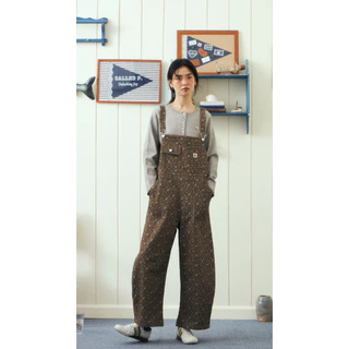 Donna Overall เอี๊ยมลายดอกทรงบาเรล