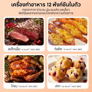 YOTEX หม้อทอดไร้น้ำมัน Air fryer 4.2L ดีไซน์มินิมอล อเนกประสงค์ อบลมร้อน ระบบตัดไฟฟ้าอัตโนมัติ หม้ออบลมร้อน เครื่องทอด