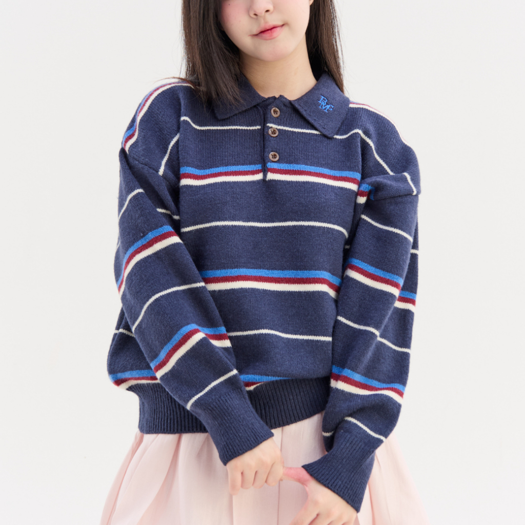 (พร้อมส่ง)Bemingtop1032(S-XL)-BMG Soft Stripe Polo — Everyday มีสไตล์ ใส่สบายทุกลายเส้น รูปที่ 3
