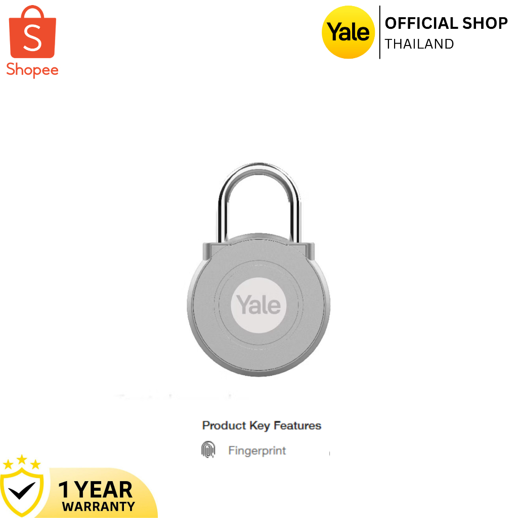 Yale Digital Padlock/เยล ดิจิตอล แพตล็อค S - Silver