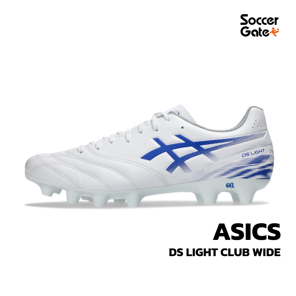 ASICS DS LIGHT CLUB WIDE รองเท้าสตั๊ดฟุตบอลของแท้ [โค้ด SOCC1000 ลดสูงสุด 1000 เมื่อซื้อครบ 1500]
