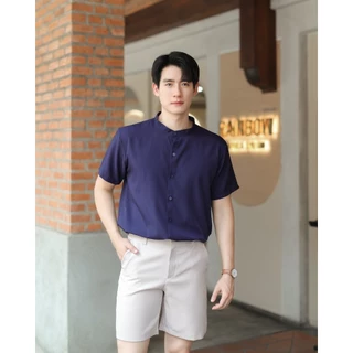 [ส่งทันที กทม.1 วัน] S10: เสื้อเชิ้ตคอตั้ง แขนสั้น สีพื้นสไตล์เกาหลี มีไซซ์ M L XL 2XL ผ้านิ่ม ใส่สบาย ไม่ร้อน ยับยาก