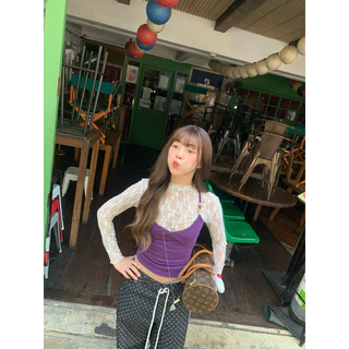Cutie.Colors Kiko Tank Top เสื้อสายเดี่ยวแต่งลูกปัด