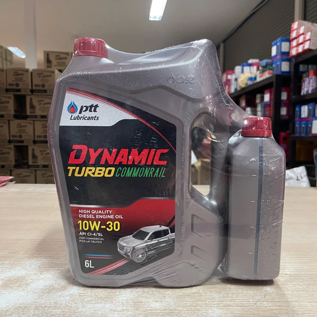 PTT DYNAMIC TURBO COMMONRAIL ปตท ไดนามิค เทอร์โบ คอมมอนเรล 10W-30 ขนาด 6+1L