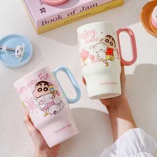 【ของแท้】shinchan ชินจัง ถ้วยเซรามิกขนาดใหญ่ 660ml ส่งหลอด กล่องสวยงาม ของขวัญวันหยุด