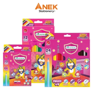 สีไม้มาสเตอร์อาร์ต ดินสอสีไม้ รุ่นซุปเปอร์ไบร์ท 12สีสั้น 12สียาว 24สียาว (จำนวน 1 กล่อง)