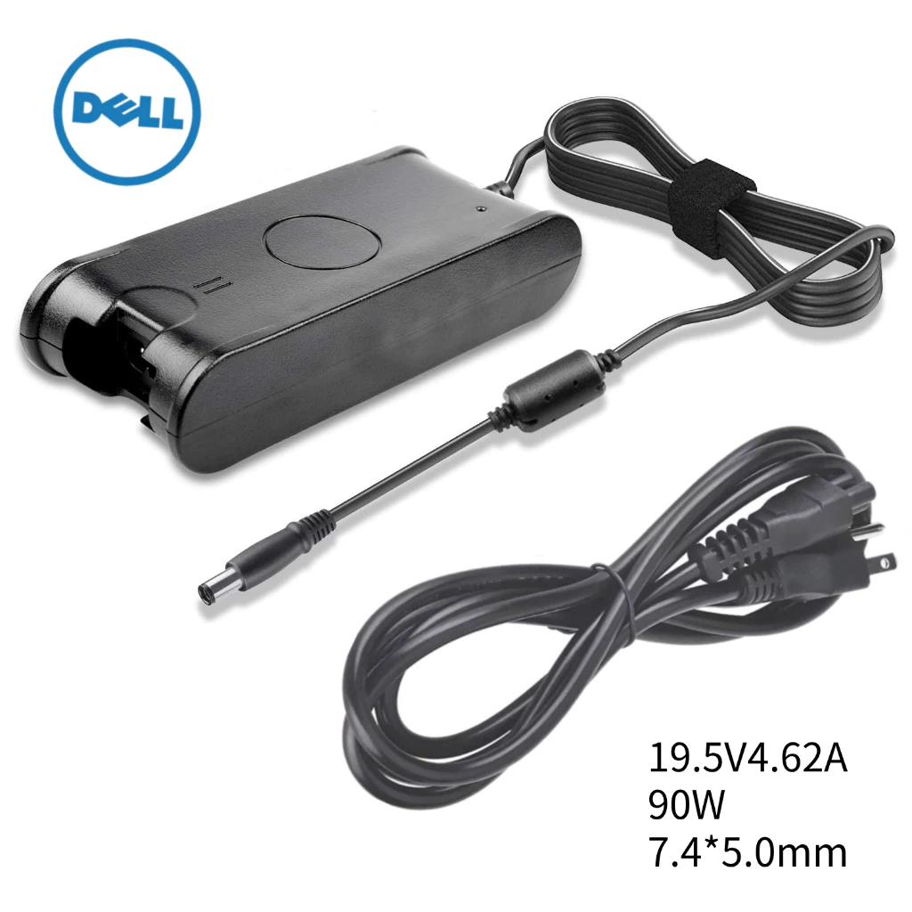 อะแดปเตอร์โน๊ตบุ๊ค Dell 19.5V4.62A 90W 7.4*5.0mm PA-10 Inspiron 1564 Latitude 100L 15 Laptop Adapter