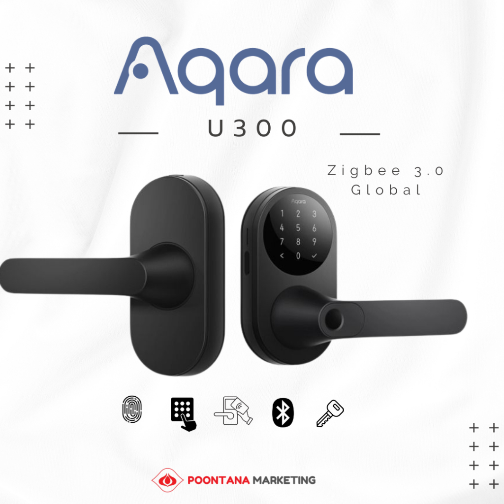 กลอนดิจิตอลดอล็อค Aqara - Smart Lock U300 - Black
