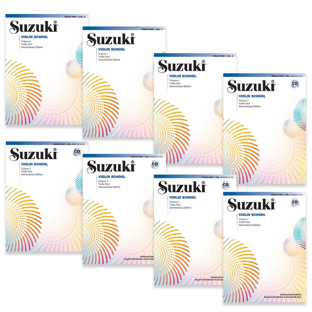 Suzuki Violin School Violin Part Bk&CD Volume 1 2 3 4 5 6 7 8 ( 6 7 8 Book Only)