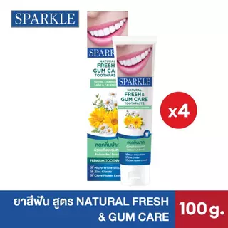 [แพ็ค 4] SPARKLE ยาสีฟัน ออร์แกนิค สูตร Natural Fresh & Gum Care 100 กรัม (10SK00061X4)