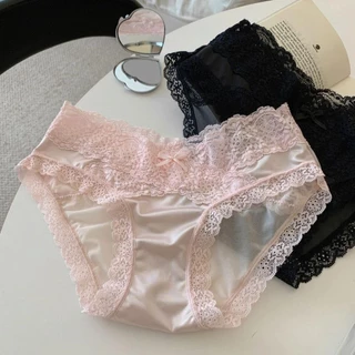 💗ขนาด M-XL💗 กางเกงในผู้หญิง กางเกงในลูกไม้ ผ้านุ่มระบายอากาศได้ดี เนื้อผ้าทอเรียบลื่น เซ็กซี่และทันสมัย