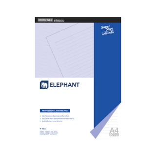 Elephant สมุด สมุดฉีก A4 P-101A 60G 50S เส้นตรง 8 mm. จำนวน 1 เล่ม