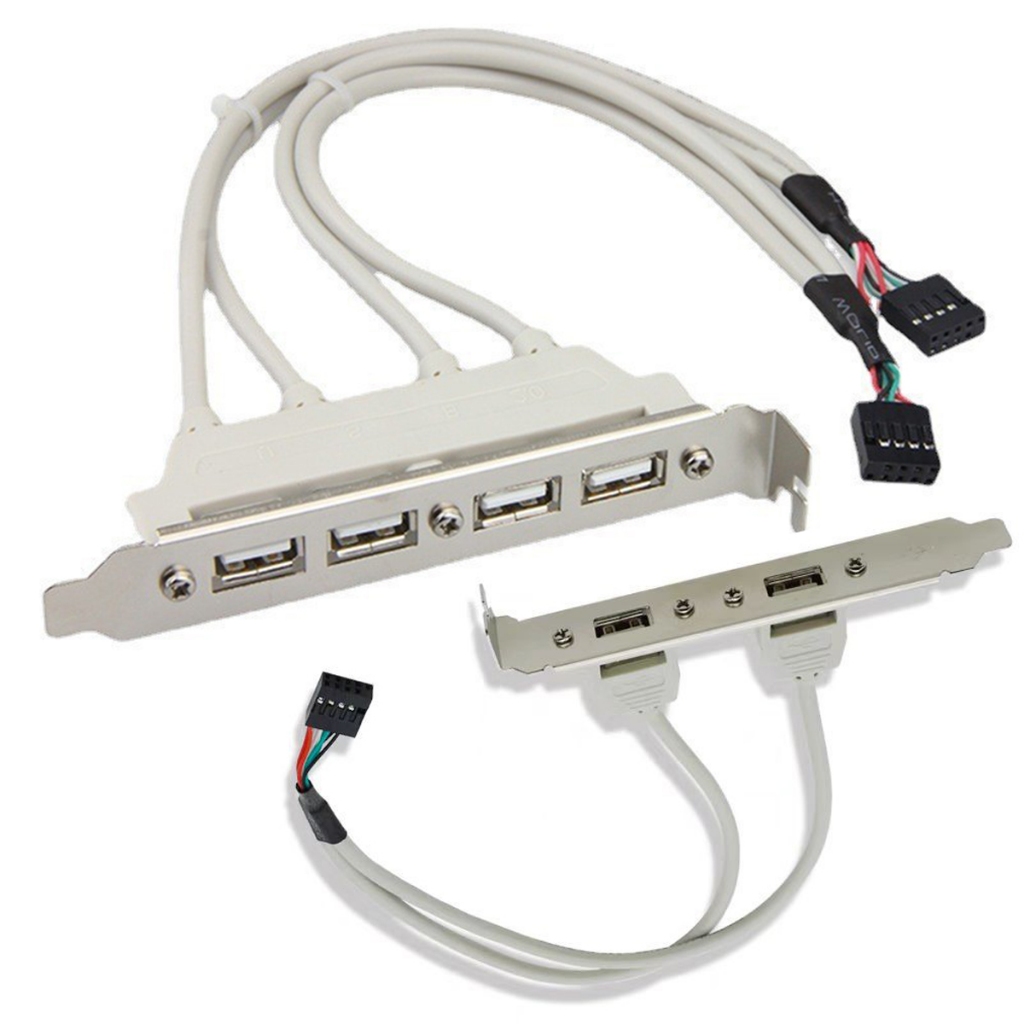 สายเคเบิลต่อขยาย USB 2.0 เป็น 9 Pin 4 พอร์ต 2พอร์ตชาร์จ สําหรับ PC สายยาว30ซม.