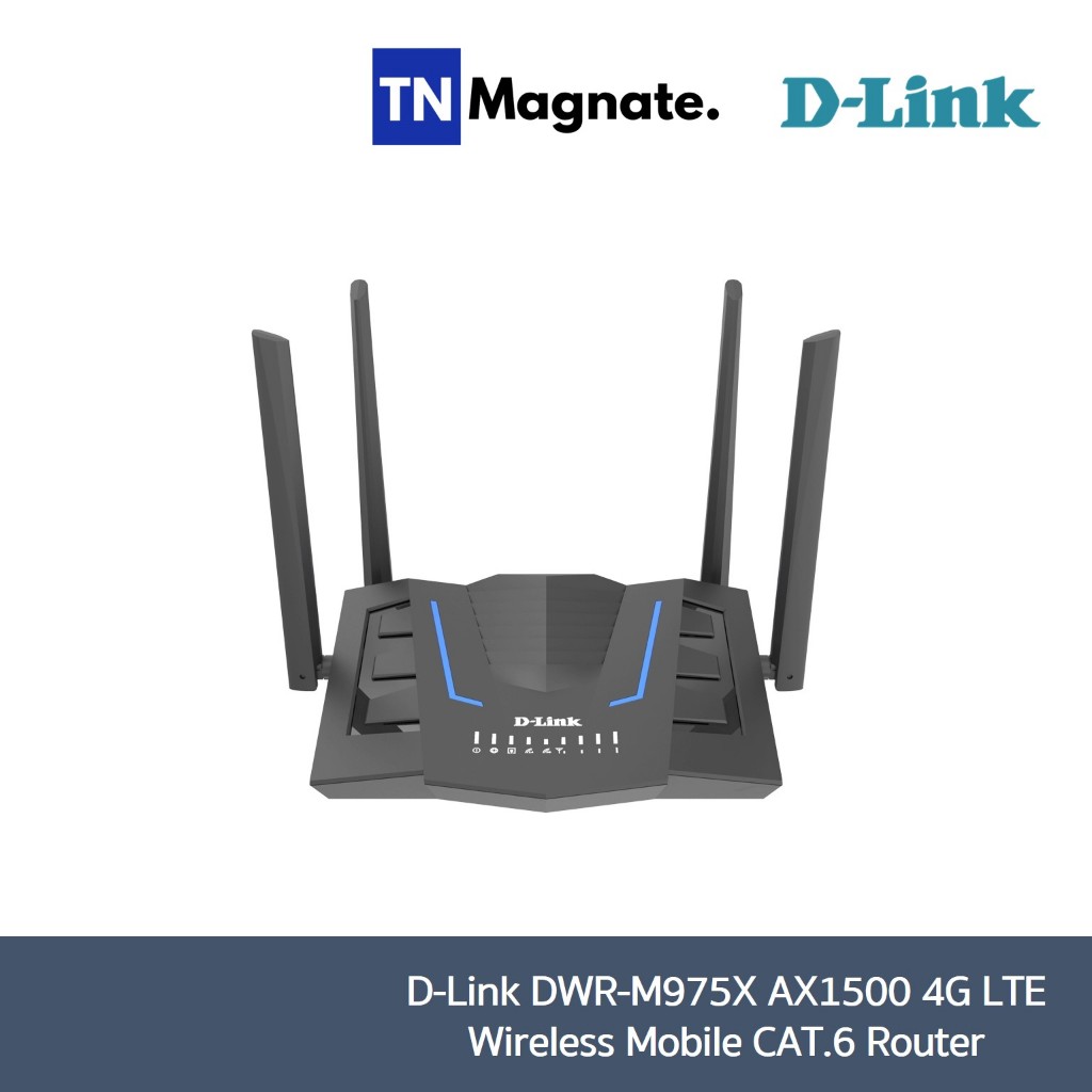 [เร้าเตอร์ใส่ซิม] D-Link DWR-M975X AX1500 4G LTE Wireless Mobile CAT.6 Router