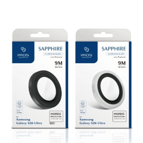 IMOS ฟิล์มกระจกกันรอยเลนส์กล้อง Sapphire สำหรับ Galaxy S25 Ultra / S26 Ultra