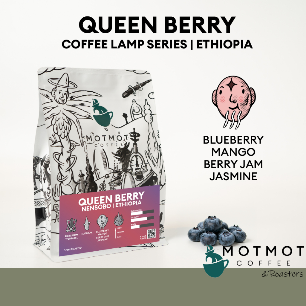 Ethiopia Coffee Lamp Series Nensebo Queen Berry (Natural) | Omni Roasted | เมล็ดกาแฟคั่ว MOTMOT COFFEE