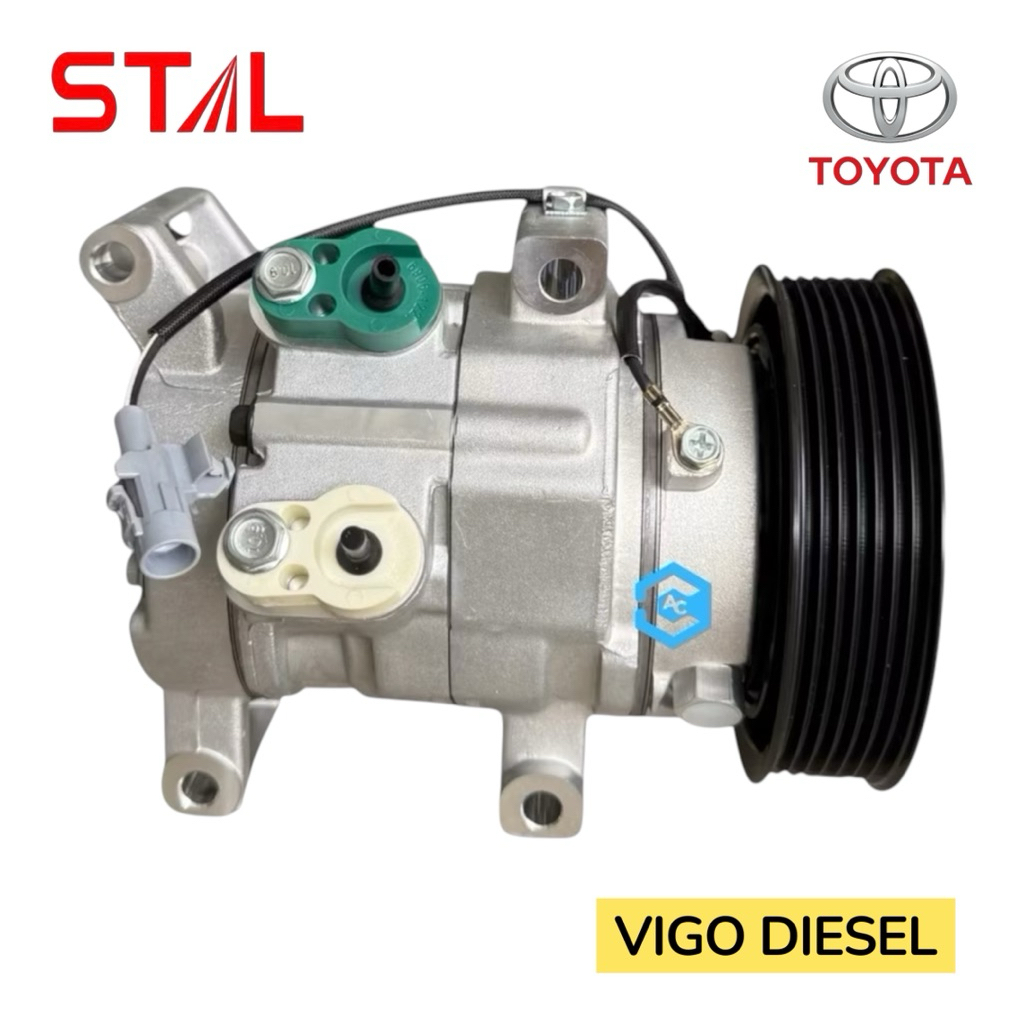 6020 คอมใหม่ นำเข้า STAL วีโก้ ดีเซล Compressor VIGO DIESEL 10S11C 7PK สเตล
