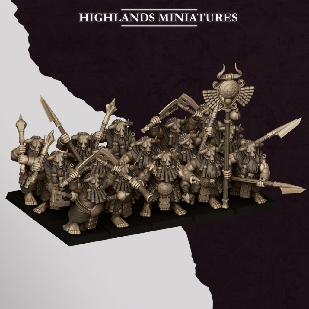 Marduk Cultists - Sons of Marduk - Humanoid Dwarf / 32mm scale 3D printed miniature HLM
