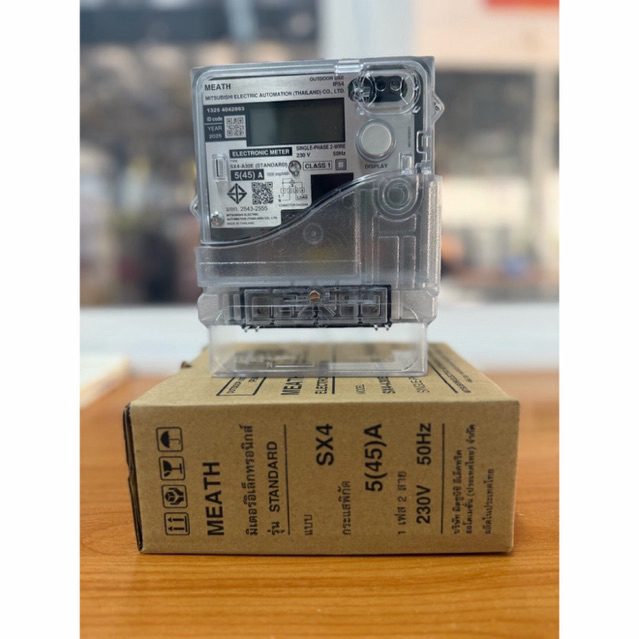 Mitsubishi มิเตอร์ไฟฟ้า รุ่น SX4-A30E 5(45)A 230V 50Hz  มิเตอร์อิเล็กทรอนิกส์ รุ่นมาตรฐาน