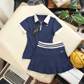พร้อมส่ง! ชุดตีกอล์ฟผู้หญิง เสือแขนสั้น กระโปรงมีซับในขาสั้น…