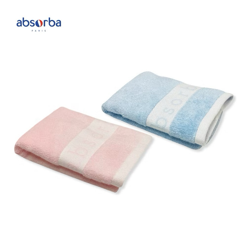 Absorba แอ็บซอร์บา (แพ็ค 1 ผืน) ผ้าขนหนู Bamboo Extra Soft ผลิตจากเส้นใยไผ่ 100% ขนาด 34*75 Cm