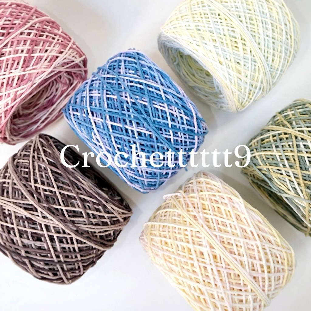 คอตตอนจัมโบ้ 3 มิล เกรด A รหัส F สีเหลือบ 200 กรัม
