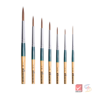 Master Art พู่กัน พู่กันสีน้ำ ชนิดกลม รุ่นจิตรกรน้อย เบอร์ 0-6 จำนวน 1 ด้าม