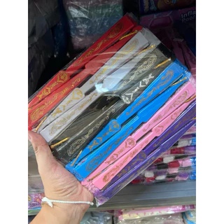พัดจีน คละสี ลายดอกไม้ สวย น่ารัก แพ็กละ 12 ชิ้น