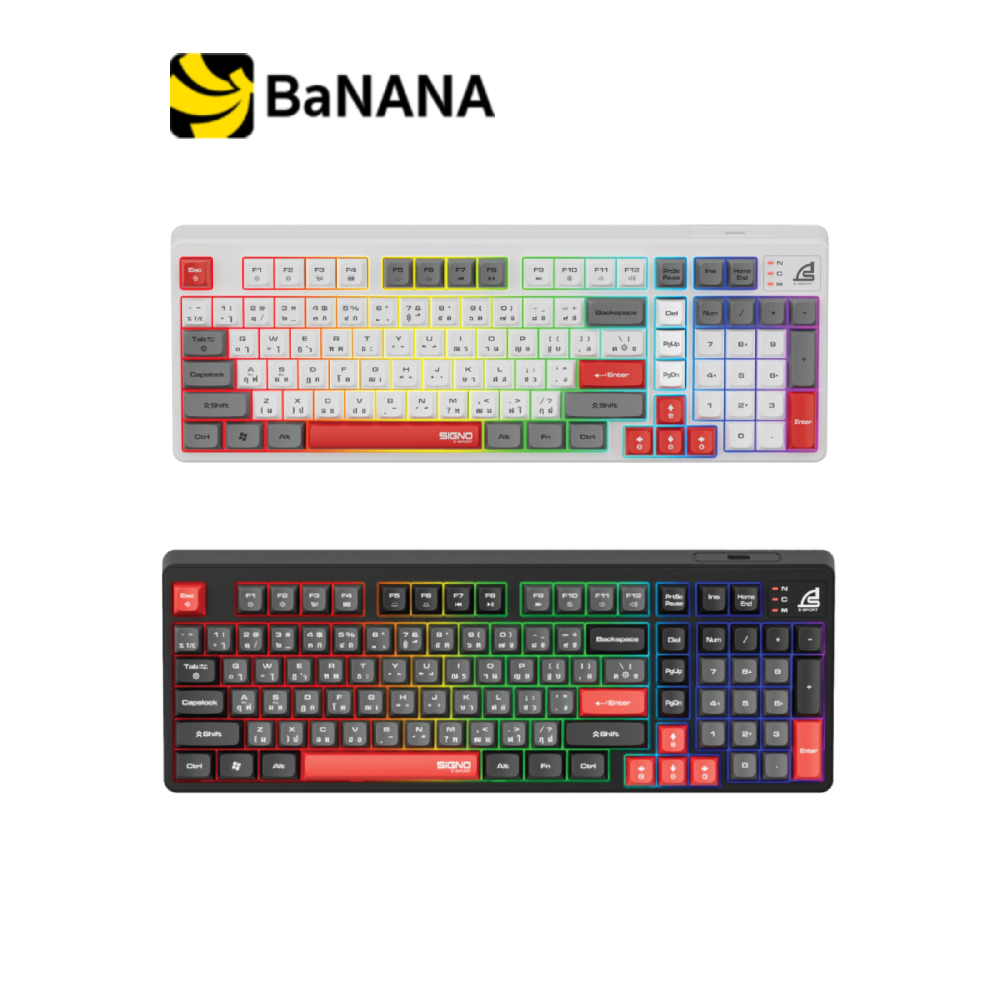 คีย์บอร์ดเกมมิ่ง Signo Gaming Keyboard EXODIA KB-725 RGB Black by BB Beyond D-Box