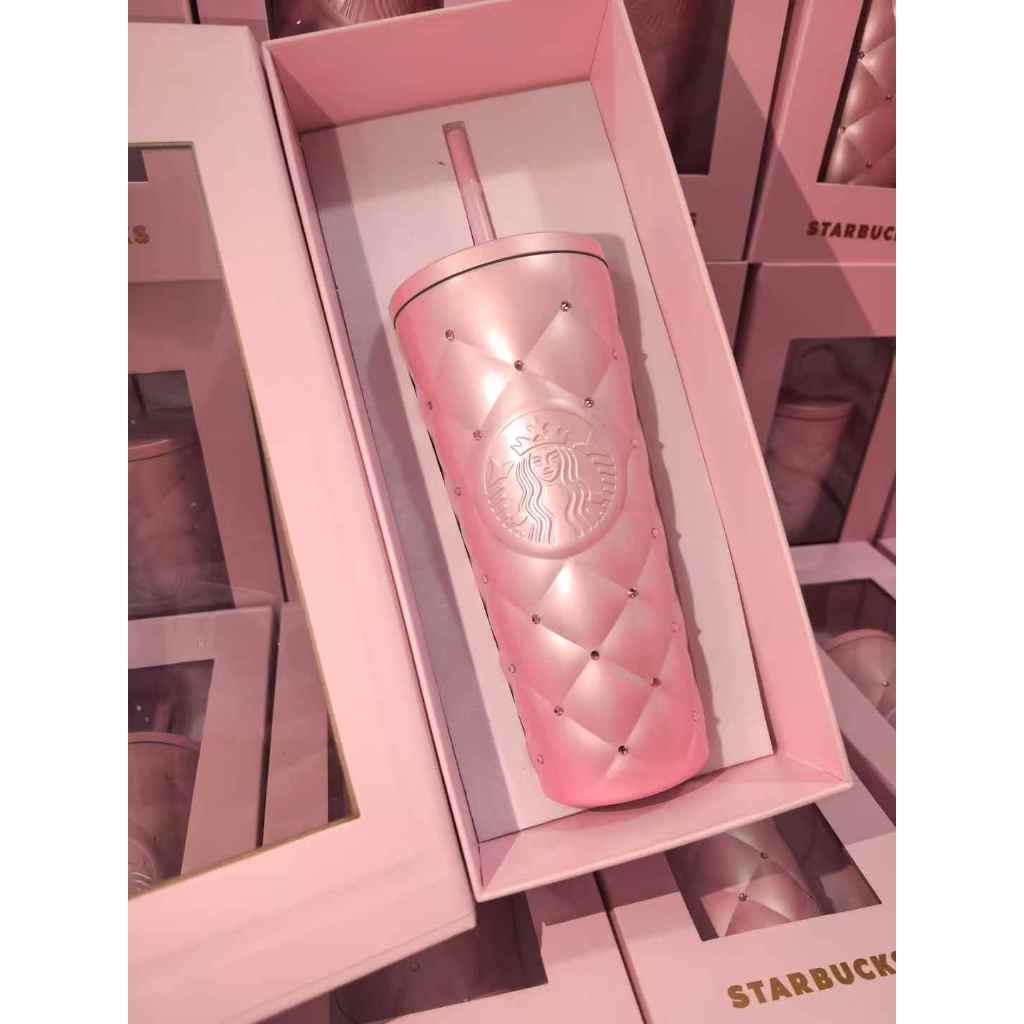 Starbucks collection Valentine 2026 💗 Sweet Star Puff Duck แก้วสแตนเลส 590ML