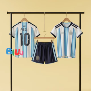 ชุดบอลเด็ก(เสื้อ+กางเกง) ทีมชาติ oาเจuติu่า 2 สี "Uอaโลก 2026" (3A) พร้อมเบอร์ชื่อนักเตะ