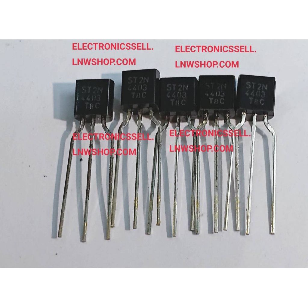 2N4403 แพ็คมี 5 pcs ST 2N4403 ทรานซิสเตอร์ ชนิด PNP ตัวถัง TO-92 Bipolar Junction Transistor BJT ST 