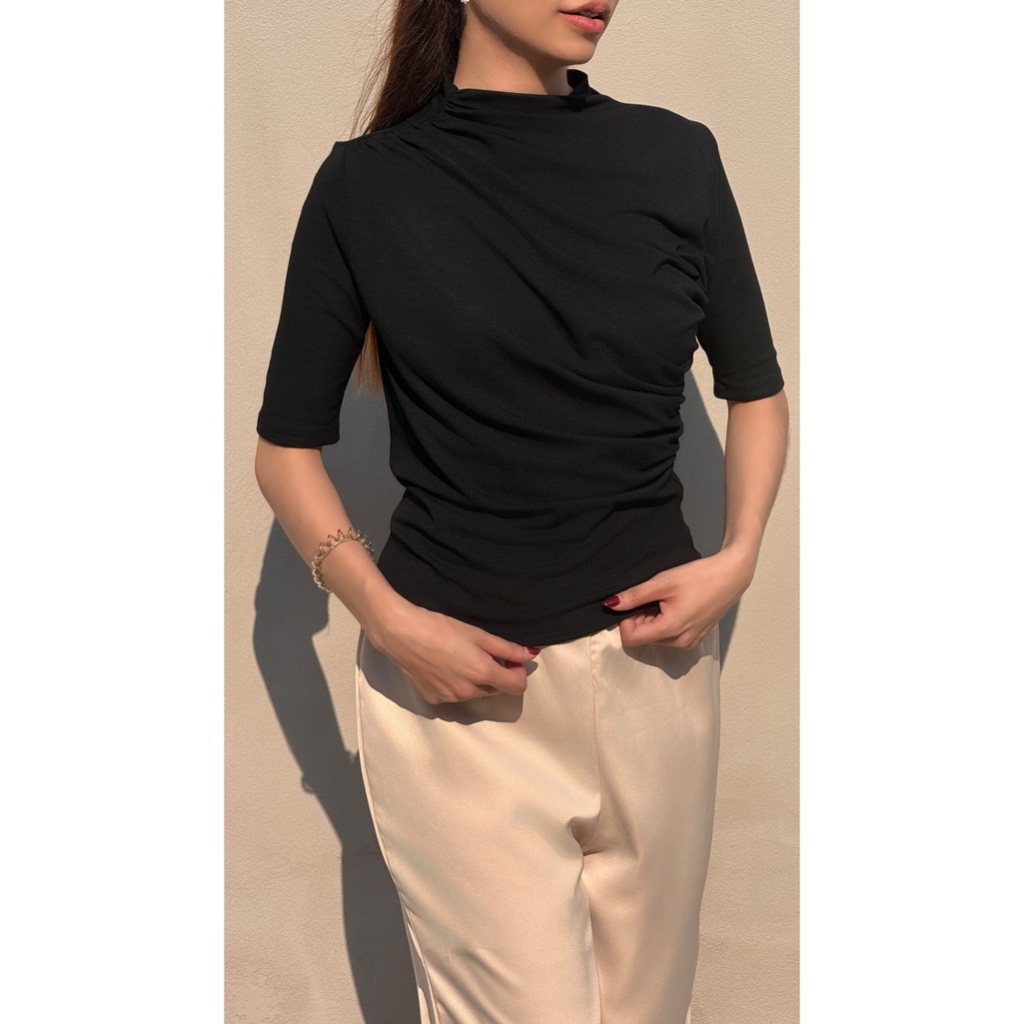 SEASON STUDIO – JODIE TOP / เสื้อแขน 3 ส่วน ดีเทลจีบหน้า ทรงสวย ราคา ถูกที่สุด ดีลบีเคเค แกลเลอรีภาพที่ 7