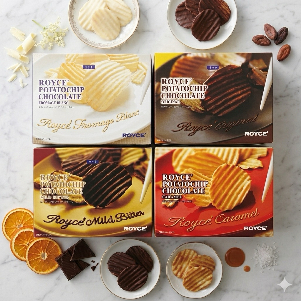 พร้อม​ส่ง​ใน​ไทย​ ROYCE Potato chip Chocolates