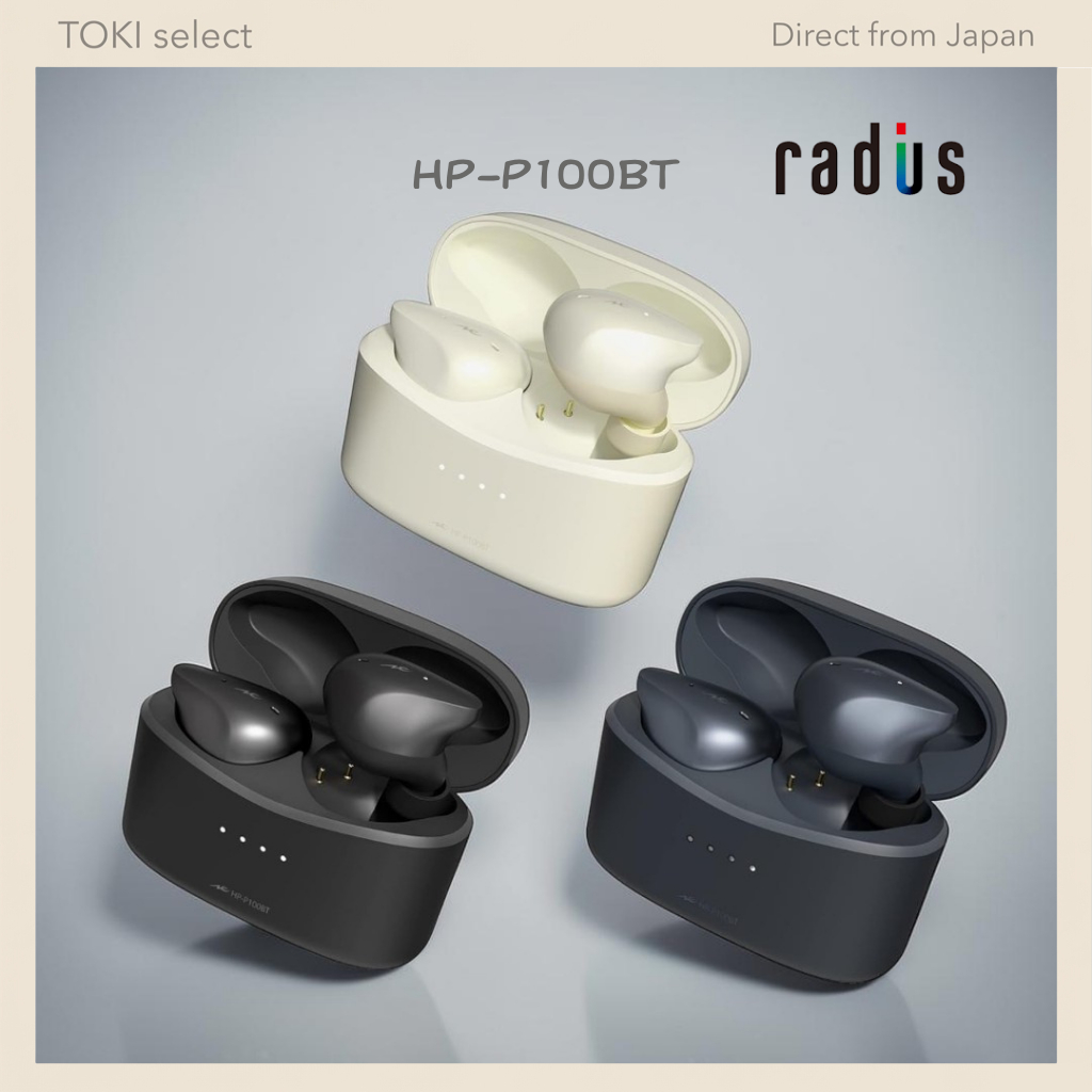 radius HP-P100BT Wireless Earbuds Bluetooth Low Latency Gaming ANC IPX5 TWS Mic AAC 3 Colors