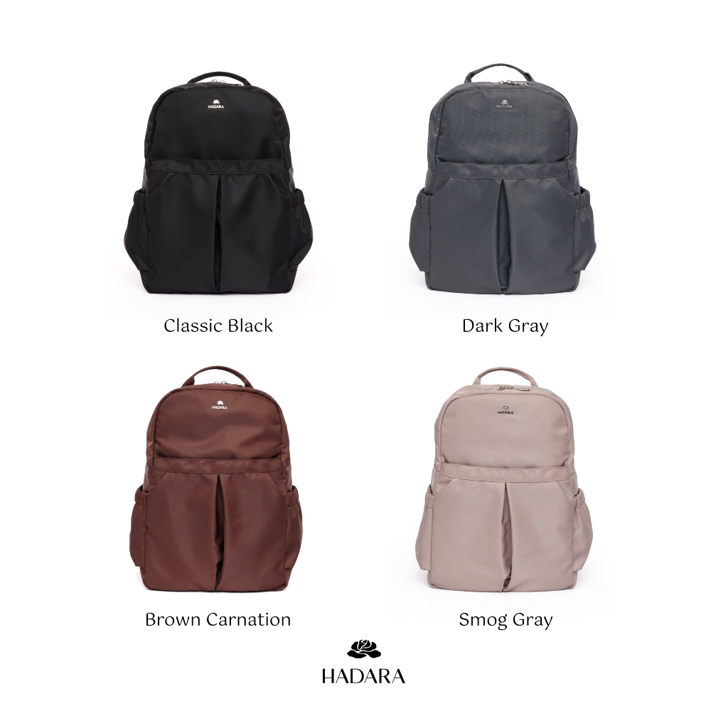 Hadara Moment Series No.30 กระเป๋าเป้ สามารถใส่ Notebook 15” ผ้า Deluxe Nylon กันน้ำ น้ำหนักเบา รูปที่ 6