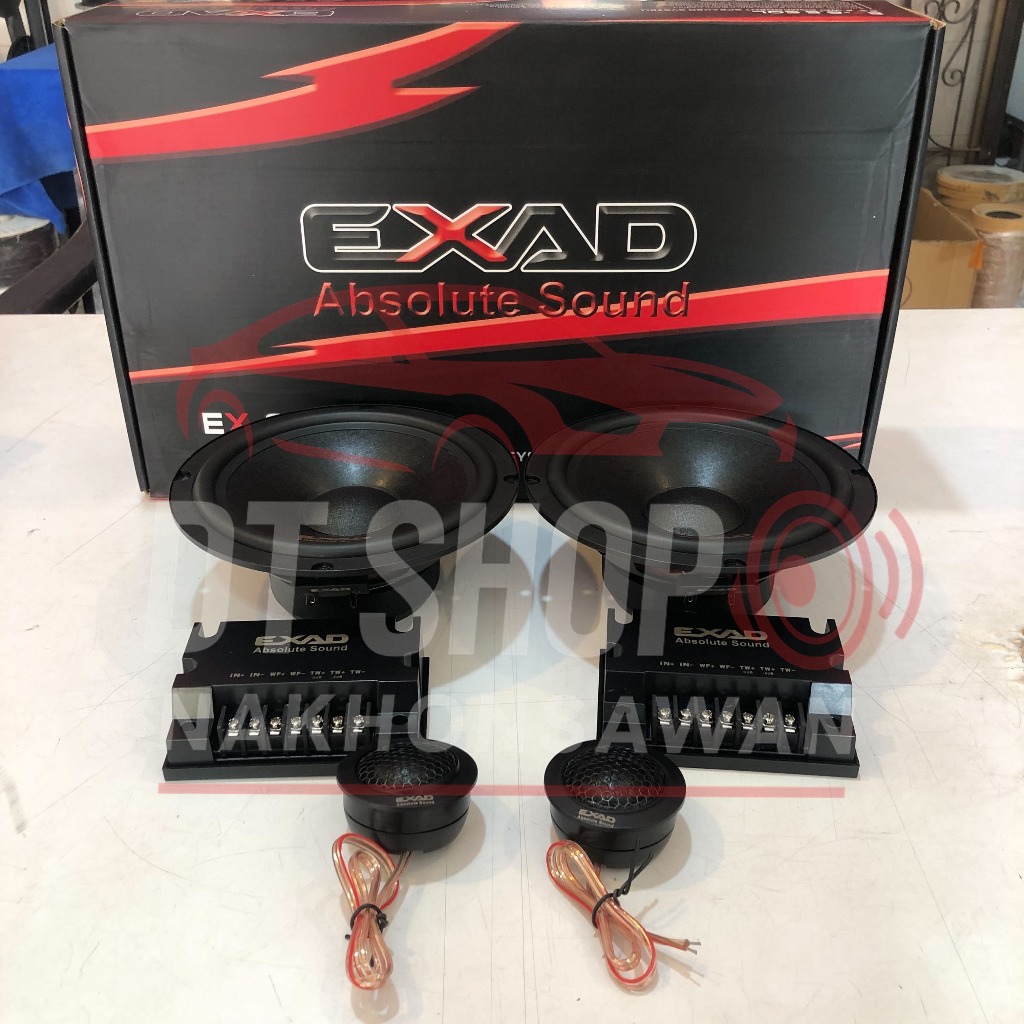 ลำโพงติดรถยนต์ EXAD EX-6.5 SQL ลำโพงแยกชิ้น2ทาง 6.5 นิ้ว 120W เสียงใส มิติเสียงดี เครื่องเสียงรถยนต์