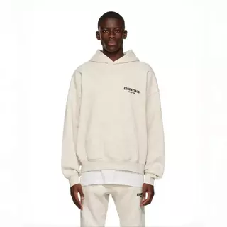 ส่วนลด 50 % Essentials SS22 Hoodie Fear of God เสื้อฮู้ด Logo กำมะหยี่ โอเวอร์ไซส์