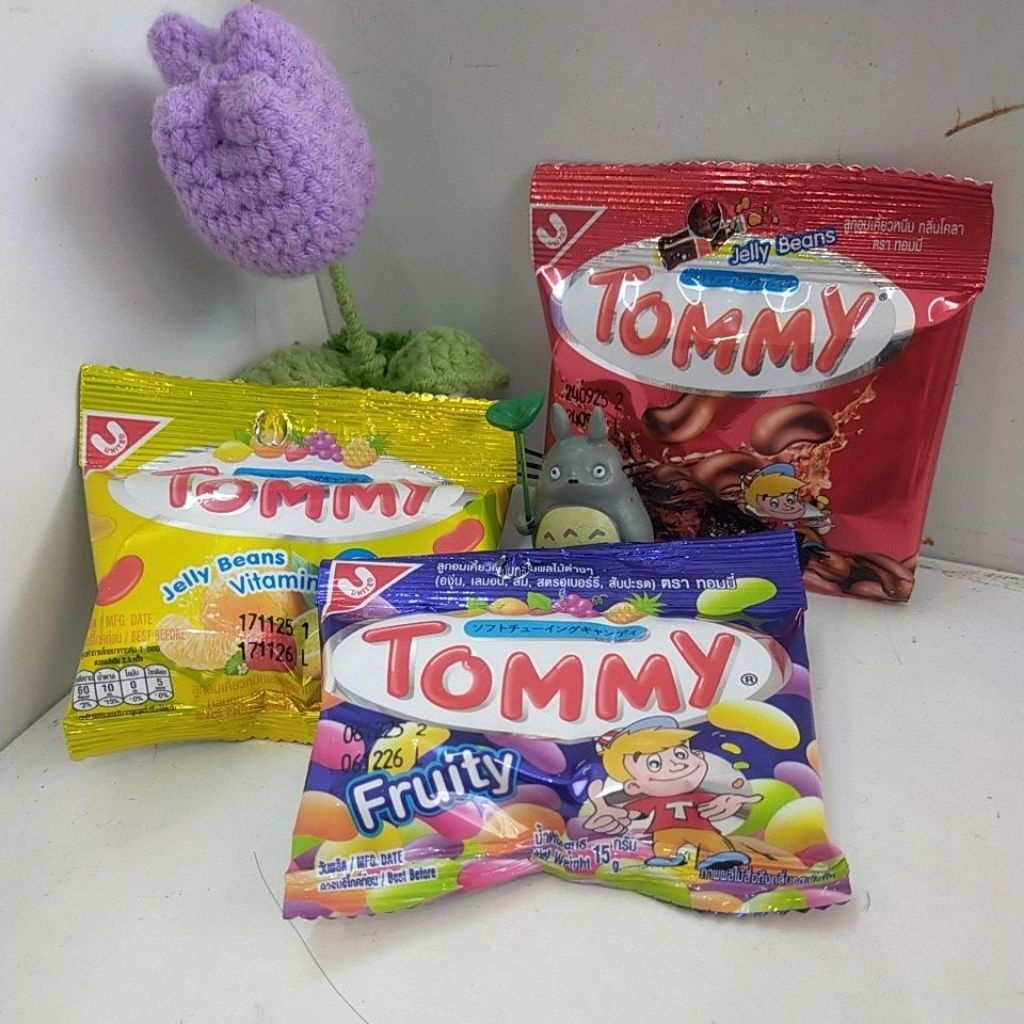 ลุ้นๆ 6 ถุง คละแบบ ขนมกระต่าย Tommy Yelly  ทอมมี่ เยลลี่ เม็ดบีน เคี้ยวหนึบหนับ อร่อย ย้อนวัย